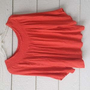 JAPNA Orange/Red Clay Blouse